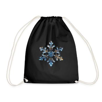 Flocon de neige - Sac de sport léger - noir - Devant