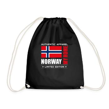 Norway - Drawstring Bag - black - Front