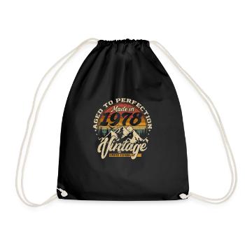 Made in 1978 Vintage Édition limitée Cadeau - Sac de sport léger - noir - Devant