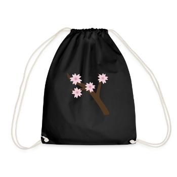 Branche de Sakura - Sac de sport léger - noir - Devant