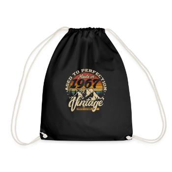 Made in 1967 Vintage Limited Edition Geschenk - Turnbeutel - Schwarz - Vorne