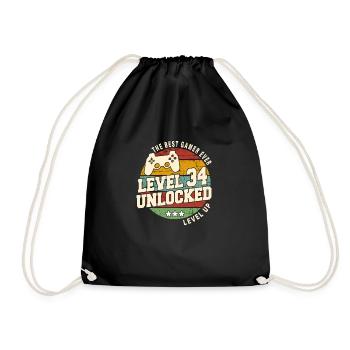 Legendary Since 1990 Vintage Anniversai Gift - Drawstring Bag - black - Front