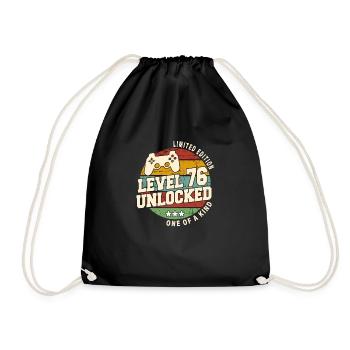 Vintage Né(e) un mois de 1948 anniversaire - Sac de sport léger - noir - Devant