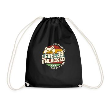 Vintage Né(e) un mois de 1985 anniversaire - Sac de sport léger - noir - Devant