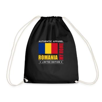 Roumanie - Sac de sport léger - noir - Devant