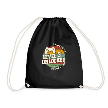 Vintage Né(e) un mois de 2021 anniversaire - Sac de sport léger - noir - Devant
