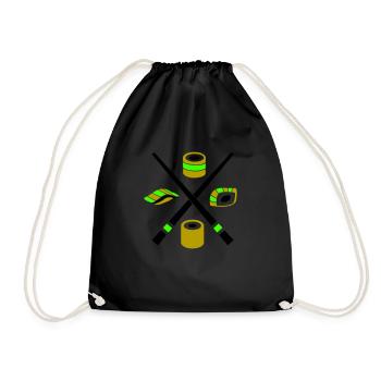 sushi - Sac de sport léger - noir - Devant