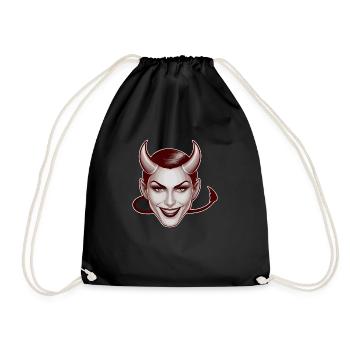 mischievous woman - Sac de sport léger - noir - Devant