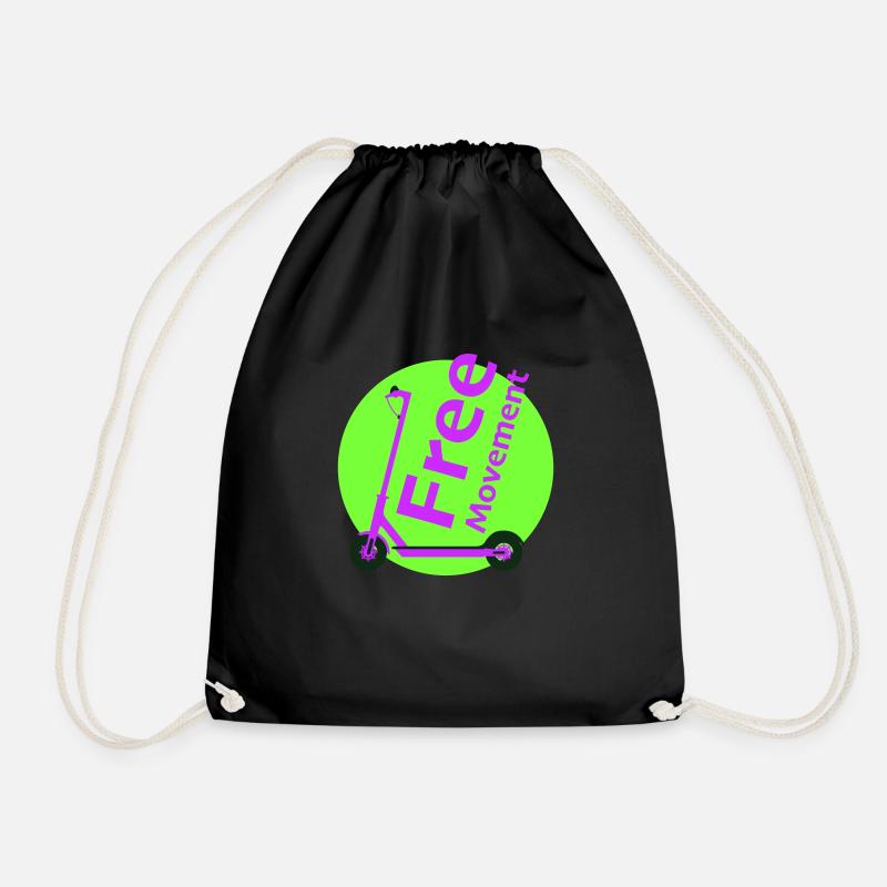 Free mobility scooter - Drawstring Bag - black