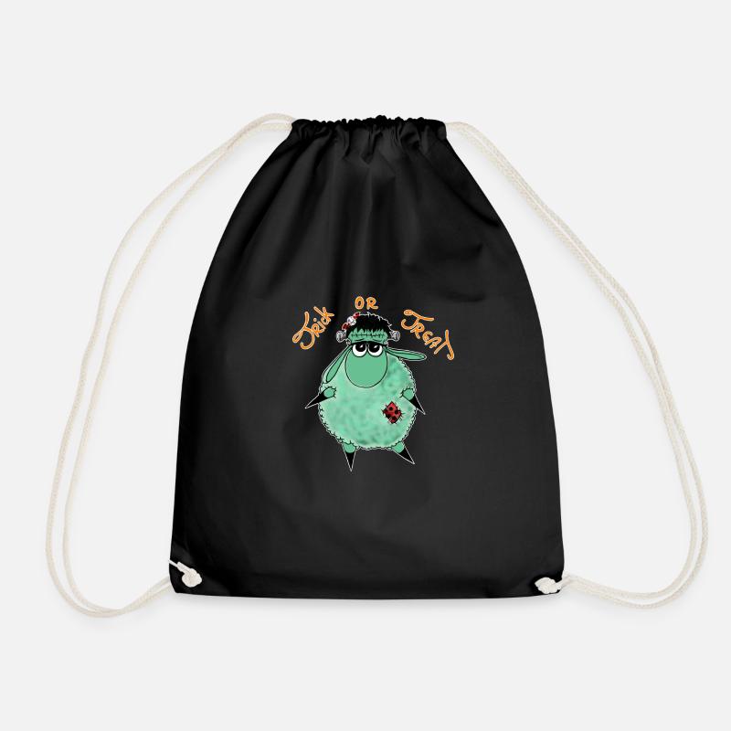 Wolly Sheepling Halloween Monster - Turnbeutel - Schwarz