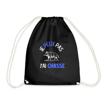 I CAN'T I HUNTED - Drawstring Bag - black - Front