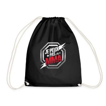 Je peux pas j'ai MMA - Sac de sport léger - noir - Devant