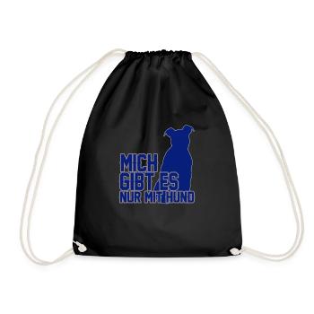 9 - Drawstring Bag - black - Front