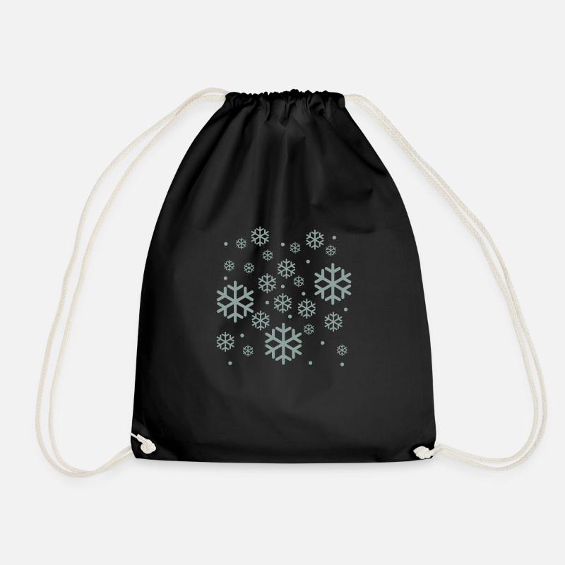 Schnee - Turnbeutel - Schwarz
