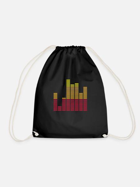 Equaliser - Drawstring Bag - black