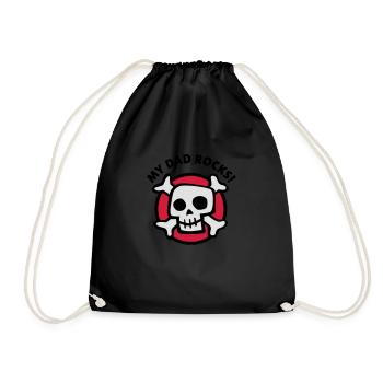 my_dad_rocks_3c - Sac de sport léger - noir - Devant