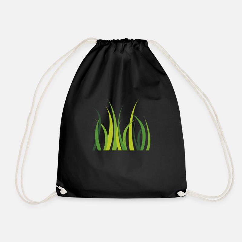 herbal - Drawstring Bag - black