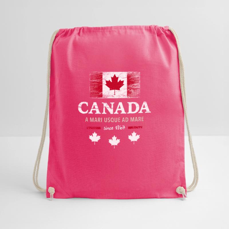 Canada Canada America maple leaf flag flag Drawstring Bag