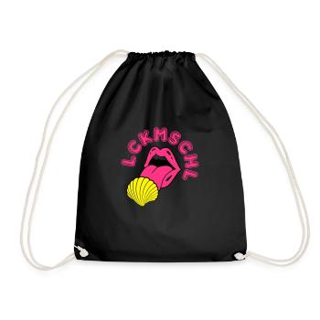 LCKMSCHL big lick - Turnbeutel - Schwarz - Vorne