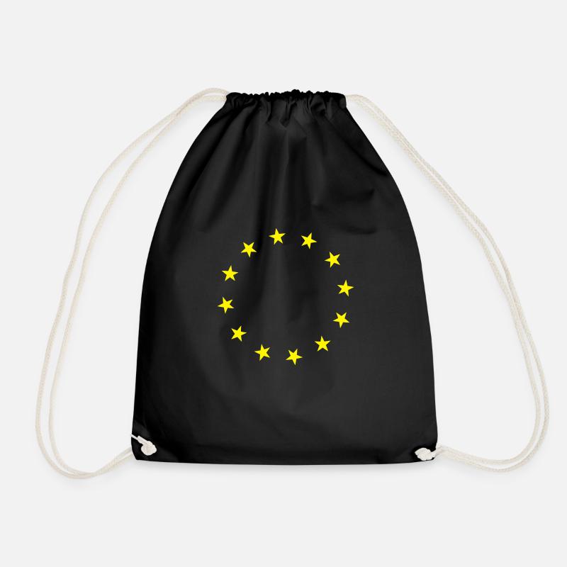 cercle_etoile - Drawstring Bag - black