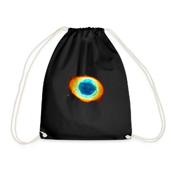 Helix Nebula, Eye of God, Aquarius, Space, Galaxy - Drawstring Bag - black - Front