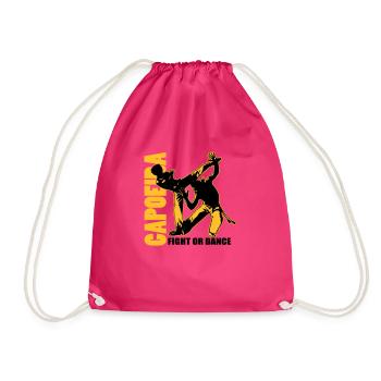 capoiera fight or dance 00 - Turnbeutel - Fuchsia - Vorne