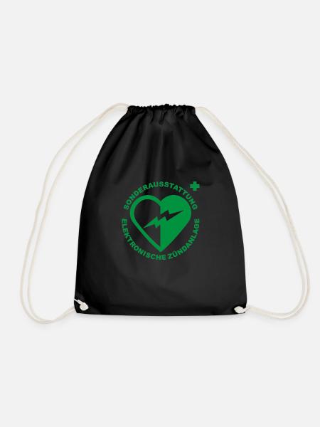 Defi-Shirt - Turnbeutel - Schwarz