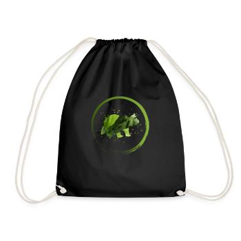 Nice dino motif - Drawstring Bag - black - Front