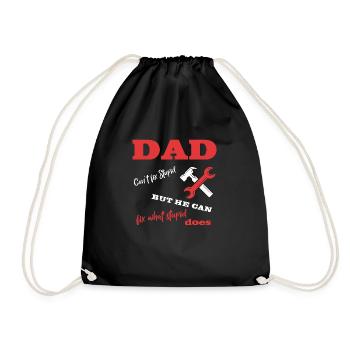 Dad can't fix stupid - Sac de sport léger - noir - Devant