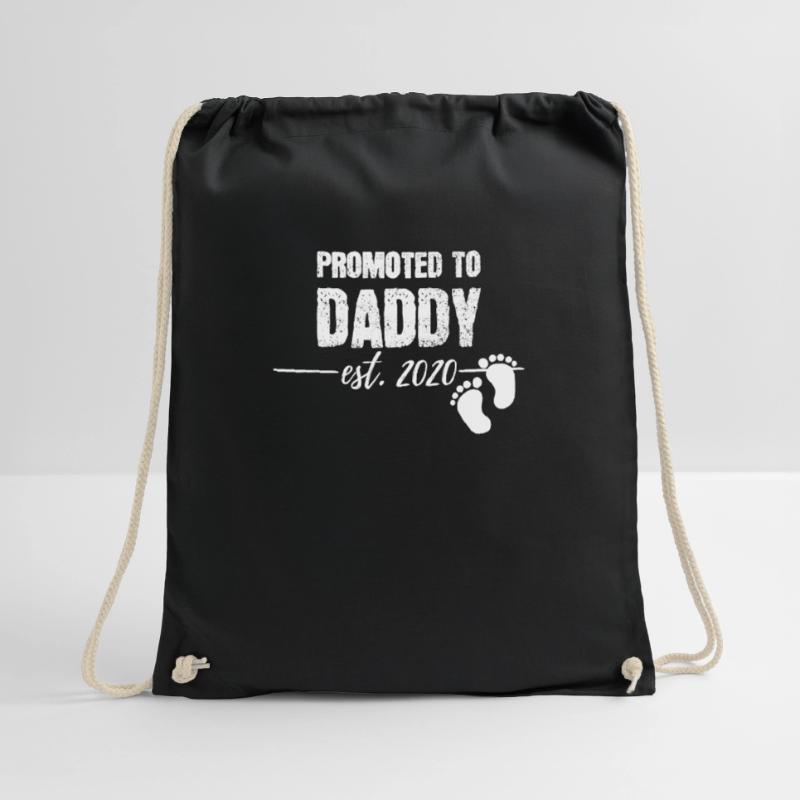 Befördert zu Papa 2020 Bald wird Papa Ehemann Geschenk Turnbeutel