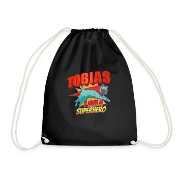 Tobias - Turnbeutel - Schwarz - Vorne