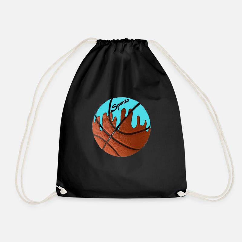 Sports - Drawstring Bag - black