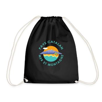 Pays catalan - Sac de sport léger - noir - Devant