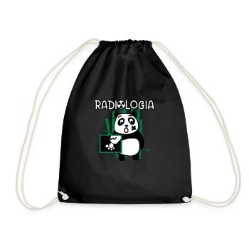 Radiology Panda - Drawstring Bag - black - Front