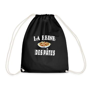 la reine des pâtes - Sac de sport léger - noir - Devant