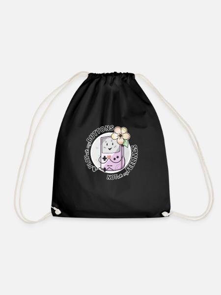 Gamegirl - Drawstring Bag - black