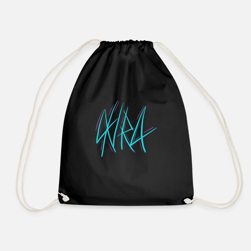 Akira tag neon - Turnbeutel - Schwarz