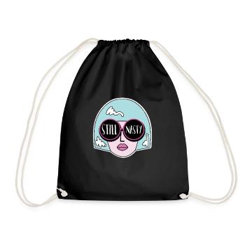 pop art - Drawstring Bag - black - Front