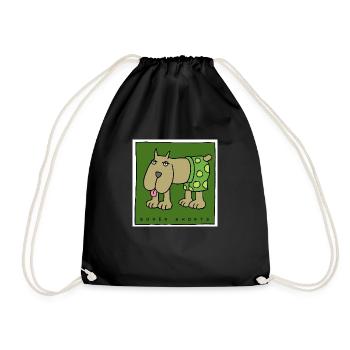 boxer shorts - Drawstring Bag - black - Front