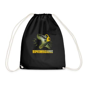 Emergency dispatcher 112 Ambulance Fire Brigade - Drawstring Bag - black - Front
