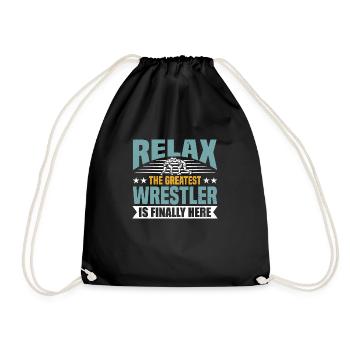 Wrestling Club Wrestling Wrestling - Drawstring Bag - black - Front