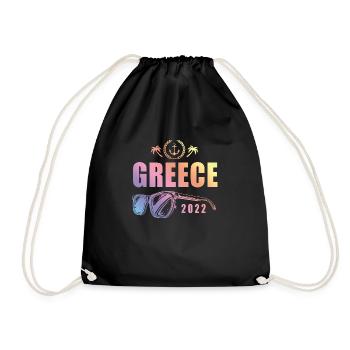 Greece 2022 - Turnbeutel - Schwarz - Vorne