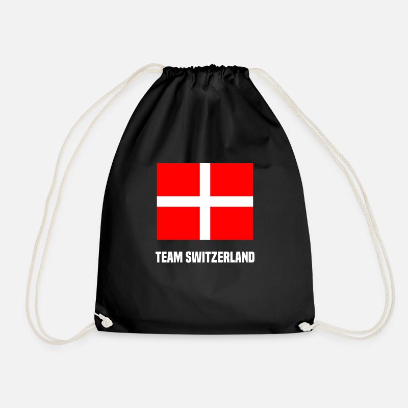 Team Schweiz - Turnbeutel - Schwarz
