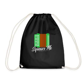 Squeeze Me Polka Accordion - Drawstring Bag - black - Front