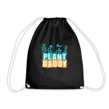 Plant Daddy Father Gardener - Drawstring Bag - black - Front