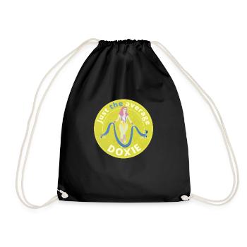 Juste la doxie moyenne. - Sac de sport léger - noir - Devant