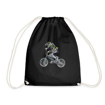 bmx - Drawstring Bag - black - Front