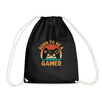 né pour être un joueur - Sac de sport léger - noir - Devant