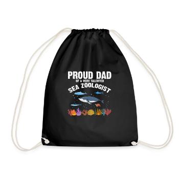 Fier Papa Ichtyologiste Biologiste marin Océan Mer - Sac de sport léger - noir - Devant