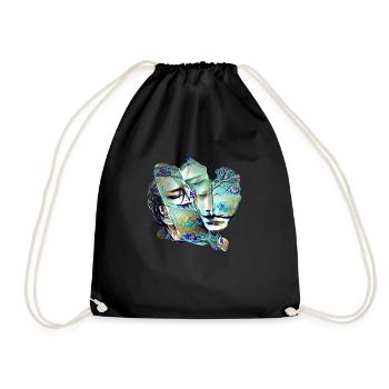 Eternal love - Drawstring Bag - black - Front